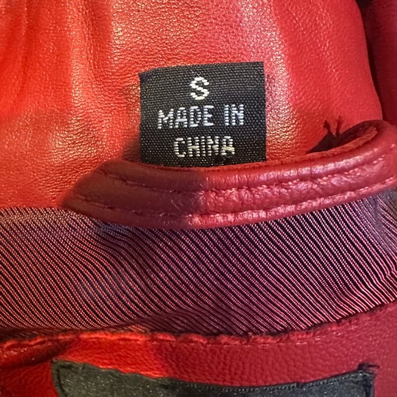 Classic Red Leather Jacket - Picture 6 of 6